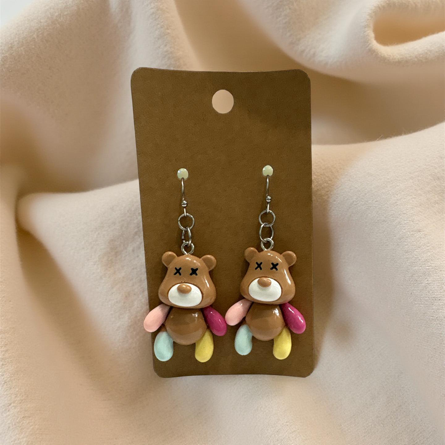 Colorful Bear Earrings