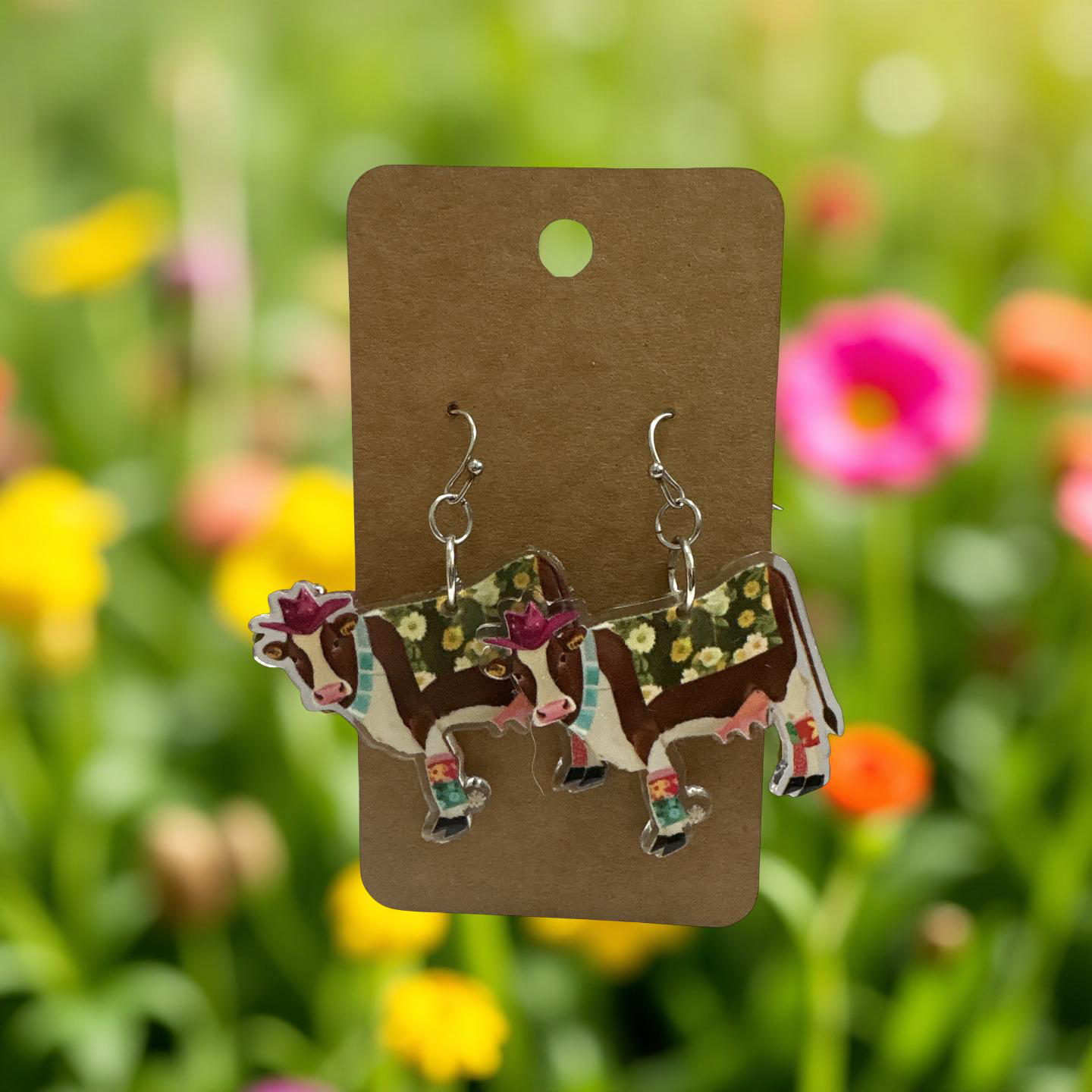 Fancy Cow Earrings
