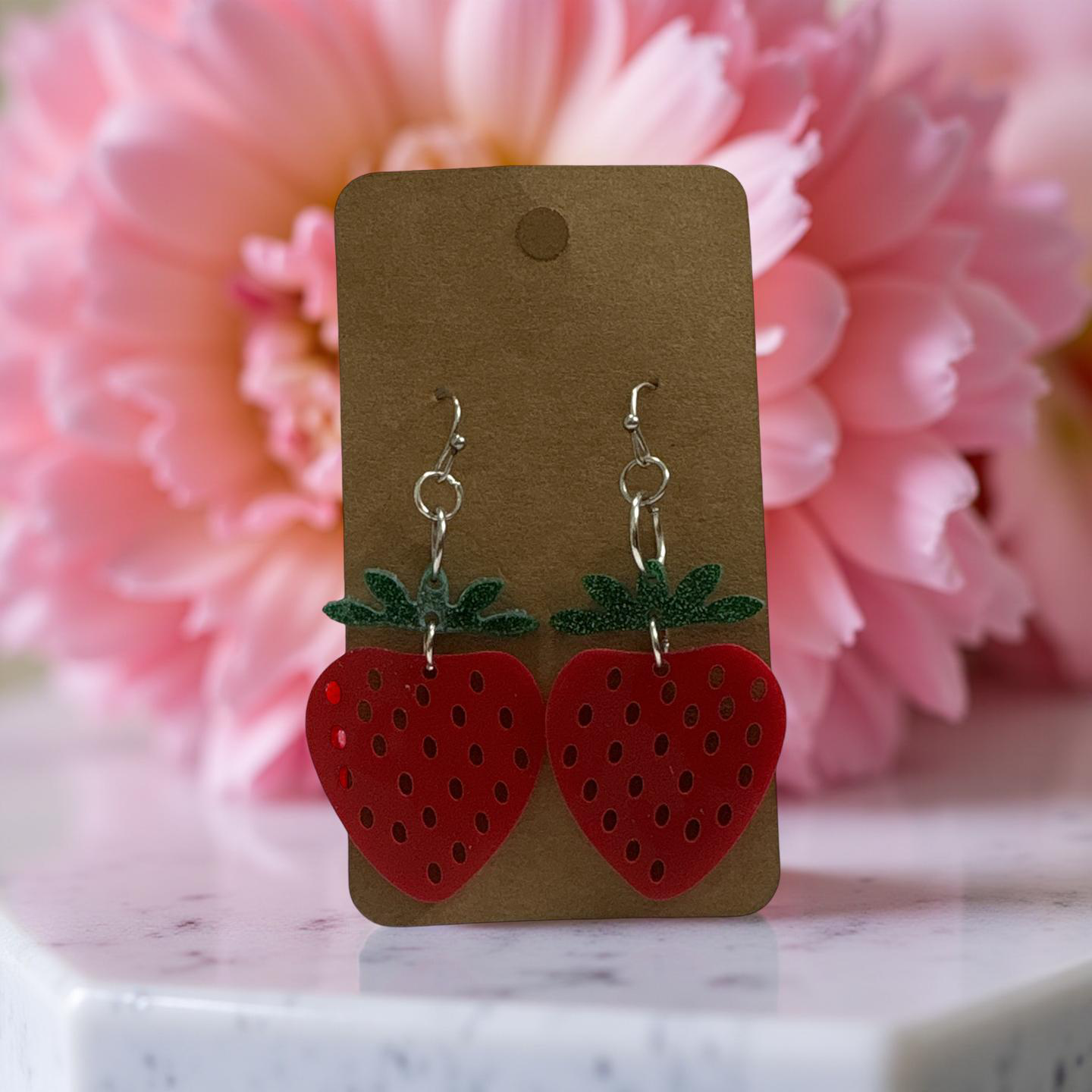 Strawberry Drop Earrings