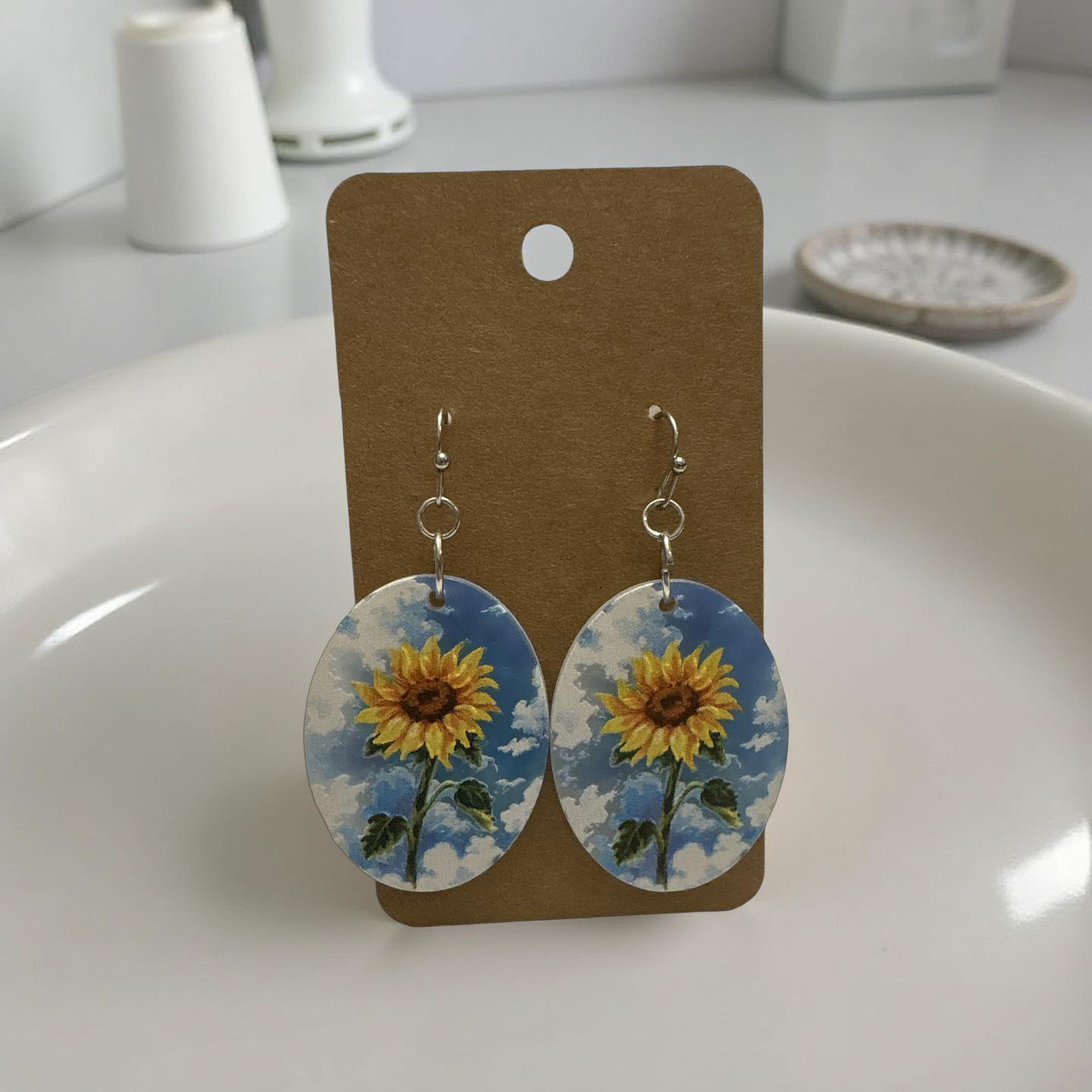 Painted Field Earrings
