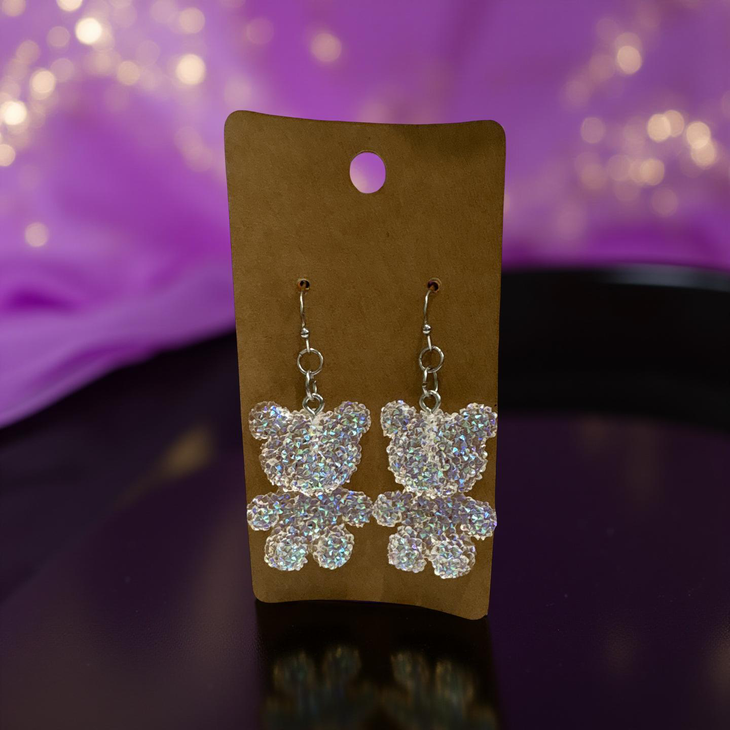 Sparkle bear earrings