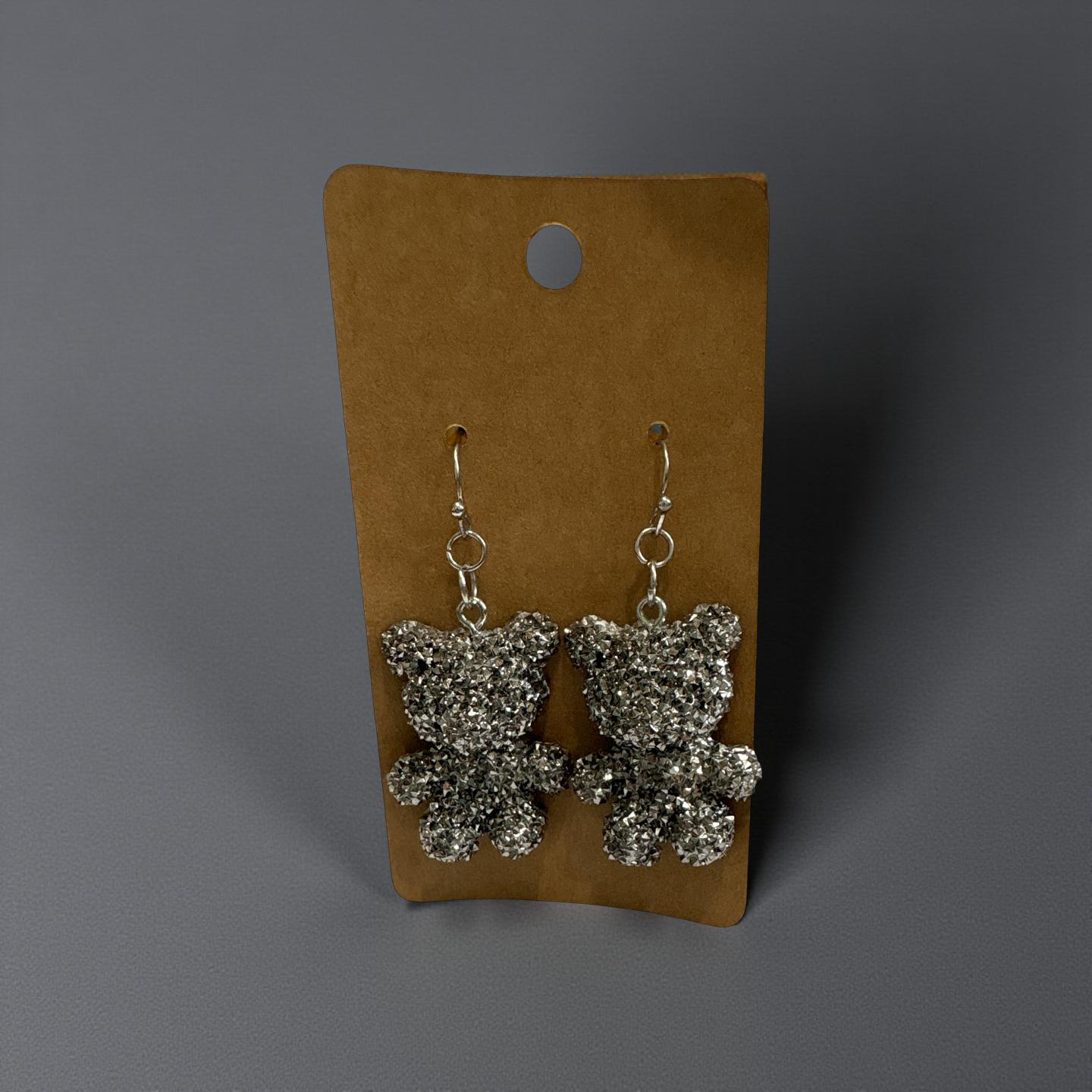 Sparkle bear earrings