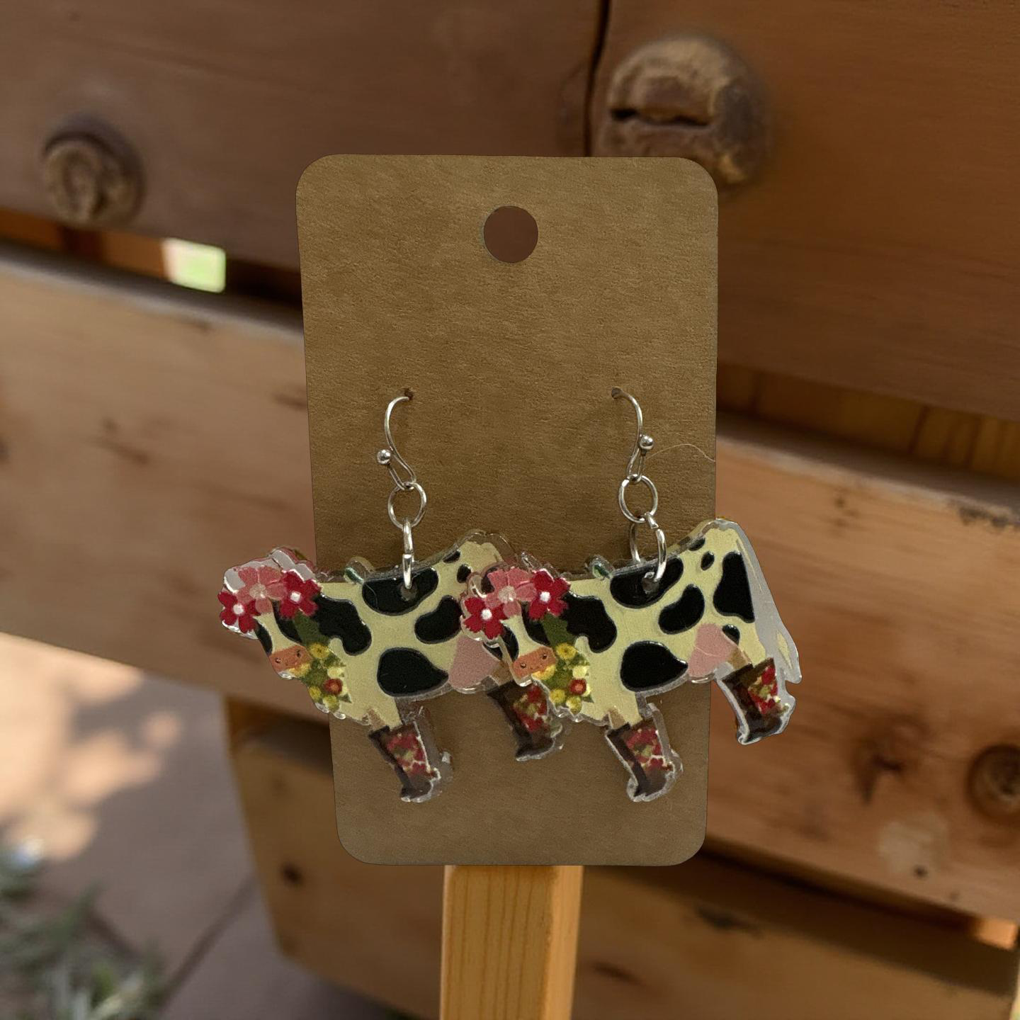 Fancy Cow Earrings