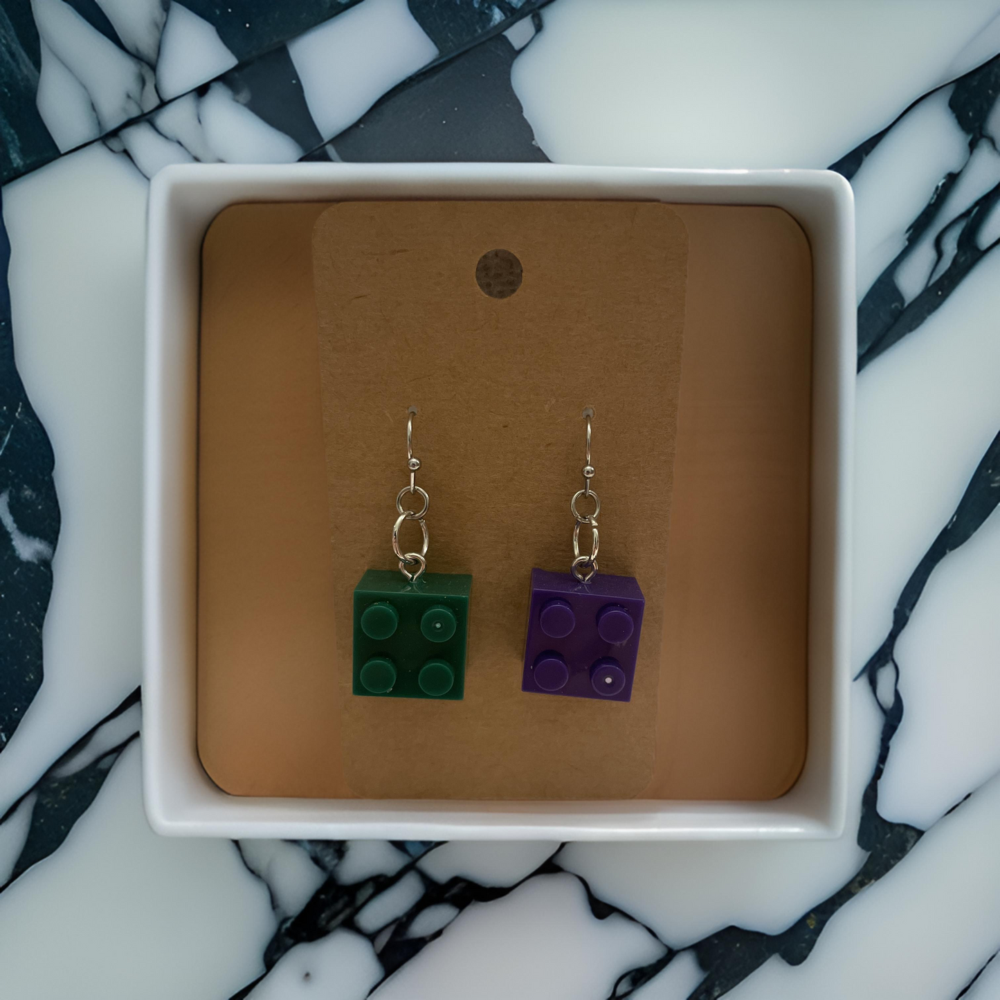 Lego Fun Block Earrings