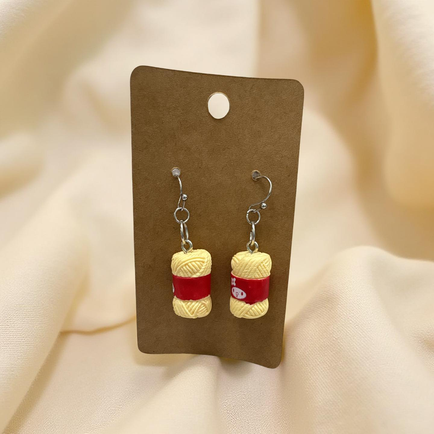 Yarned out earrings