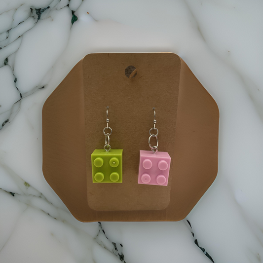 Lego Fun Block Earrings