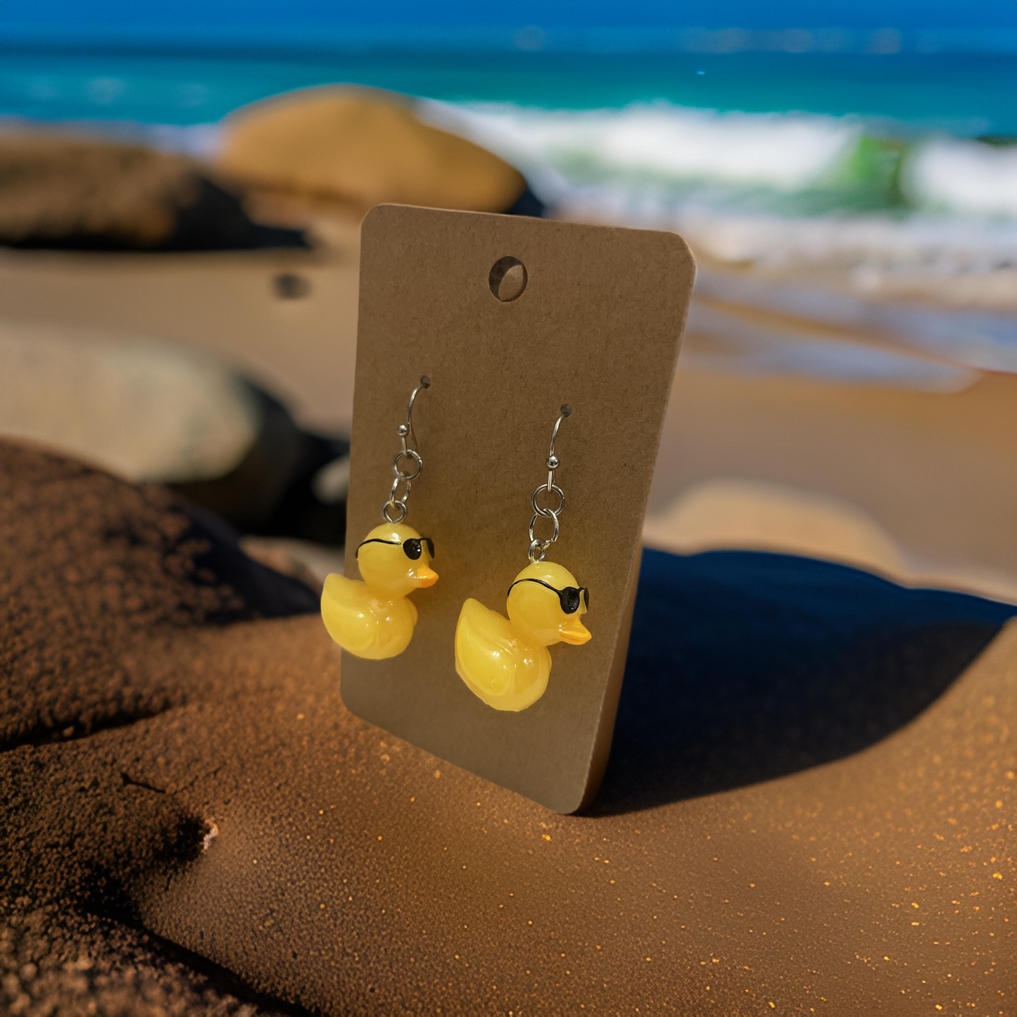 Duck Couple Earrings