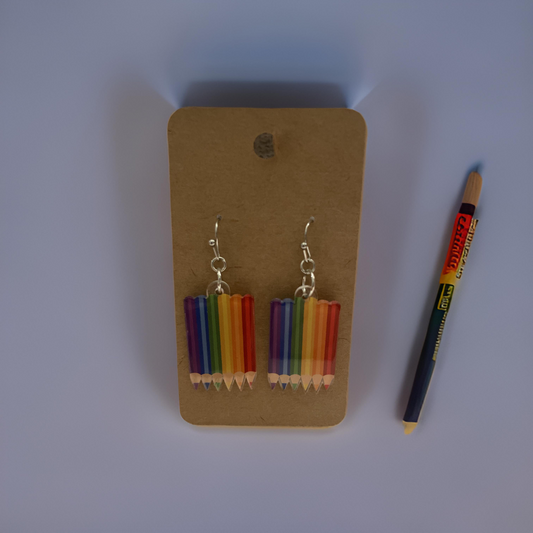 Colored Pencils Earrings