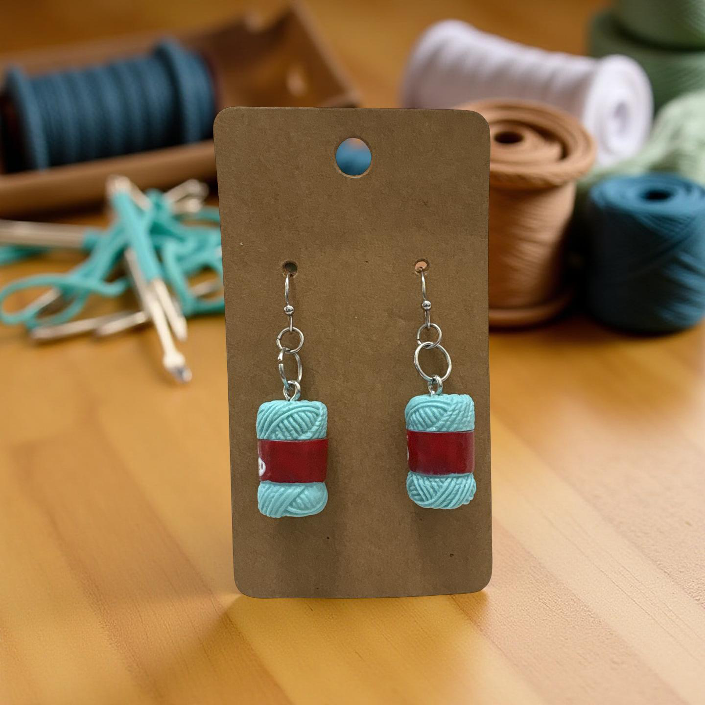 Yarned out earrings