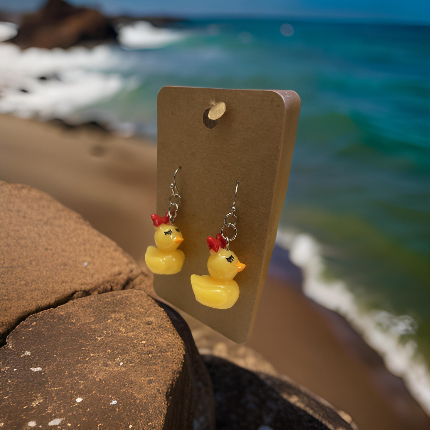 Duck Couple Earrings