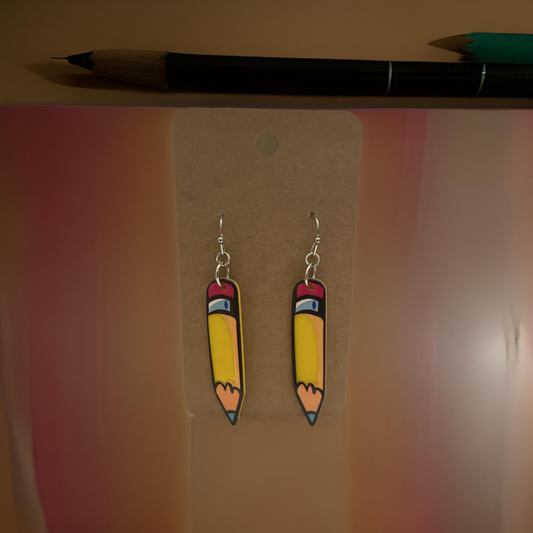 No.2 Pencil Earrings