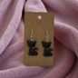 Colorful cat earrings