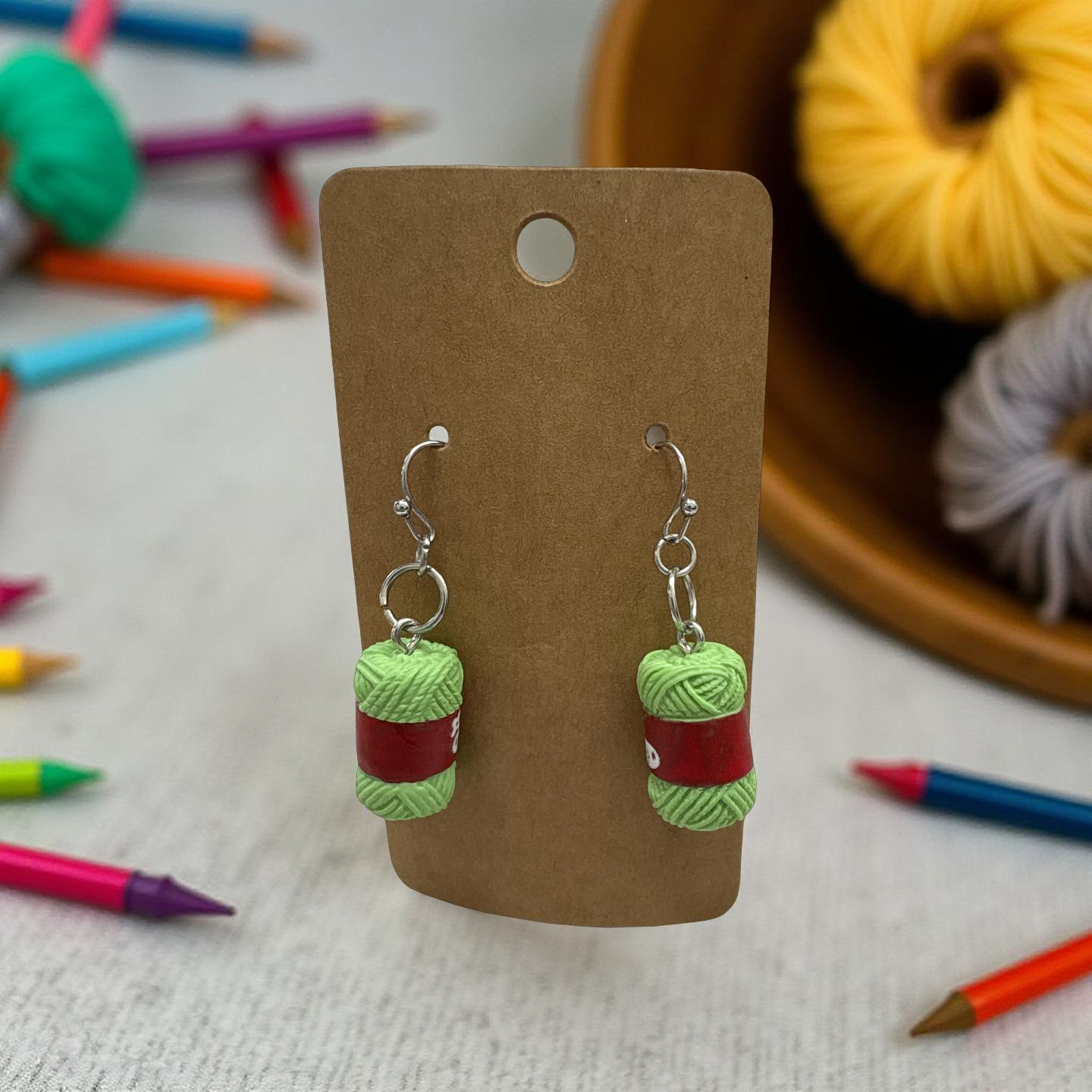 Yarned out earrings