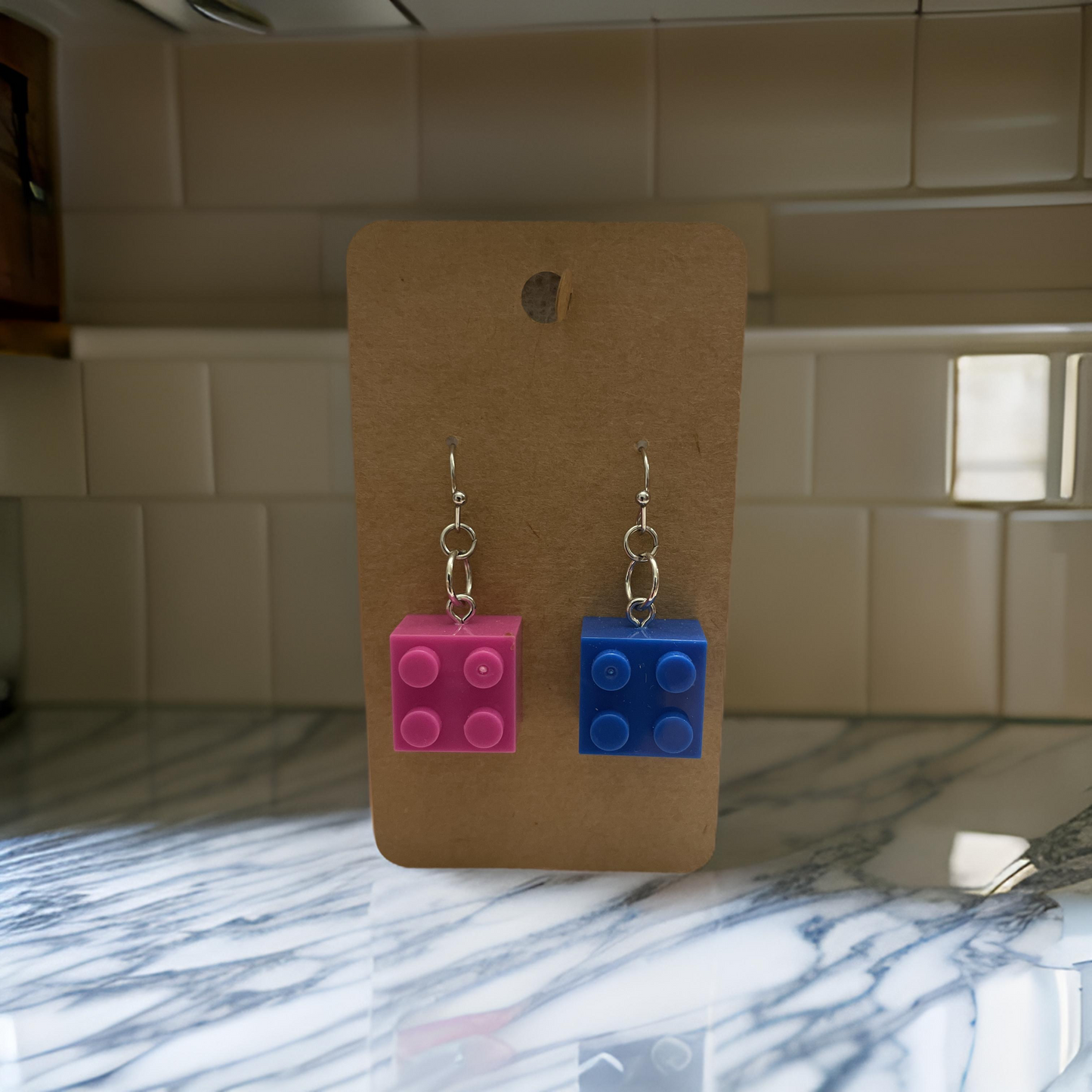 Lego Fun Block Earrings