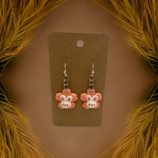 Lotus Bunny Earrings