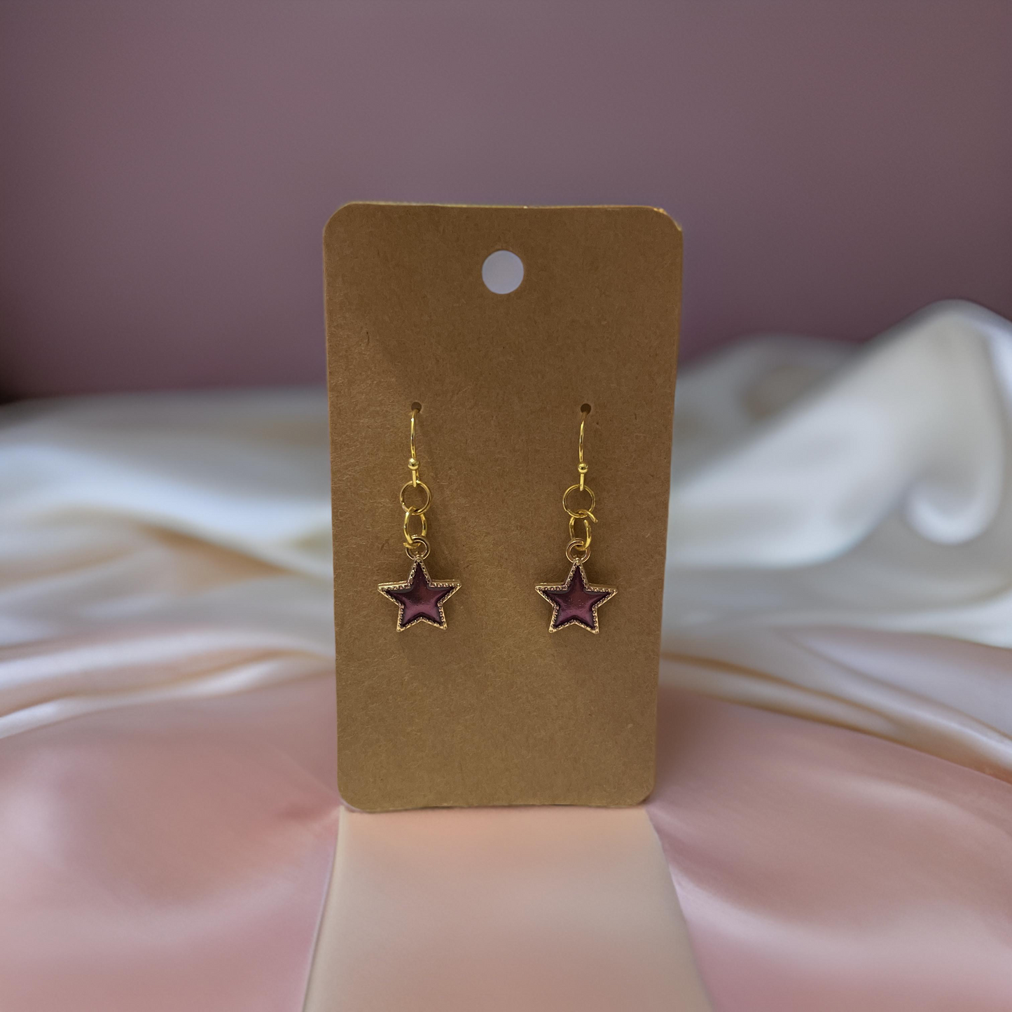 Purple Orbit Earrings