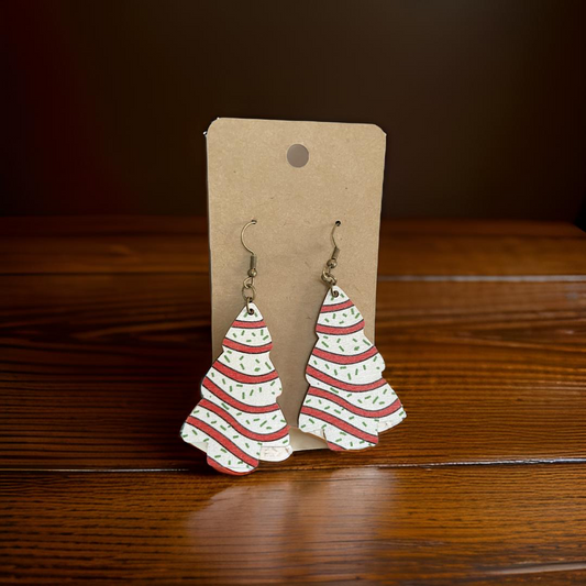 Christmas Cake Earrings