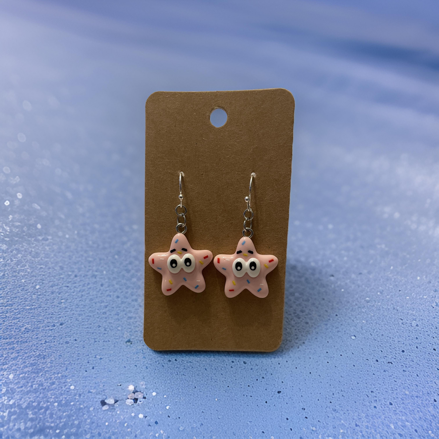 The Pink Starfish Earrings