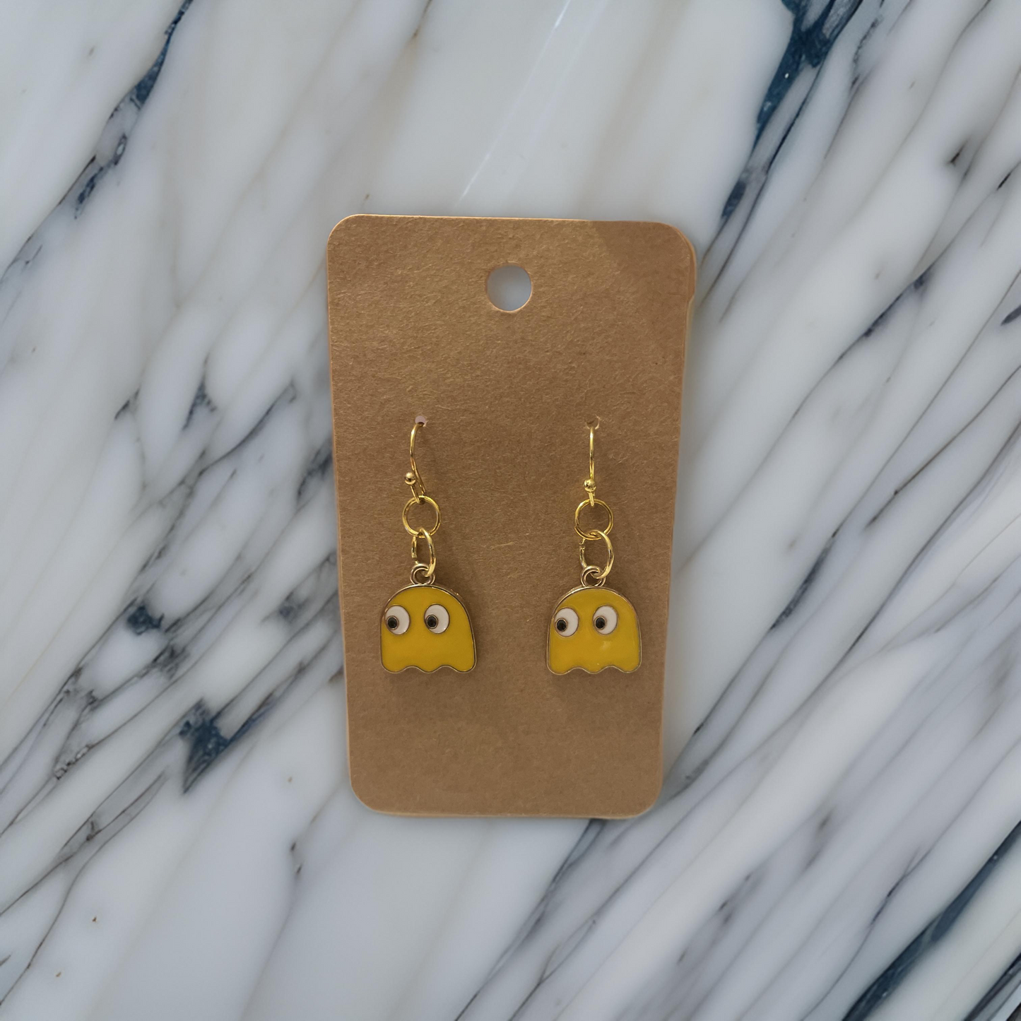 Pac-Man Ghost Earrings