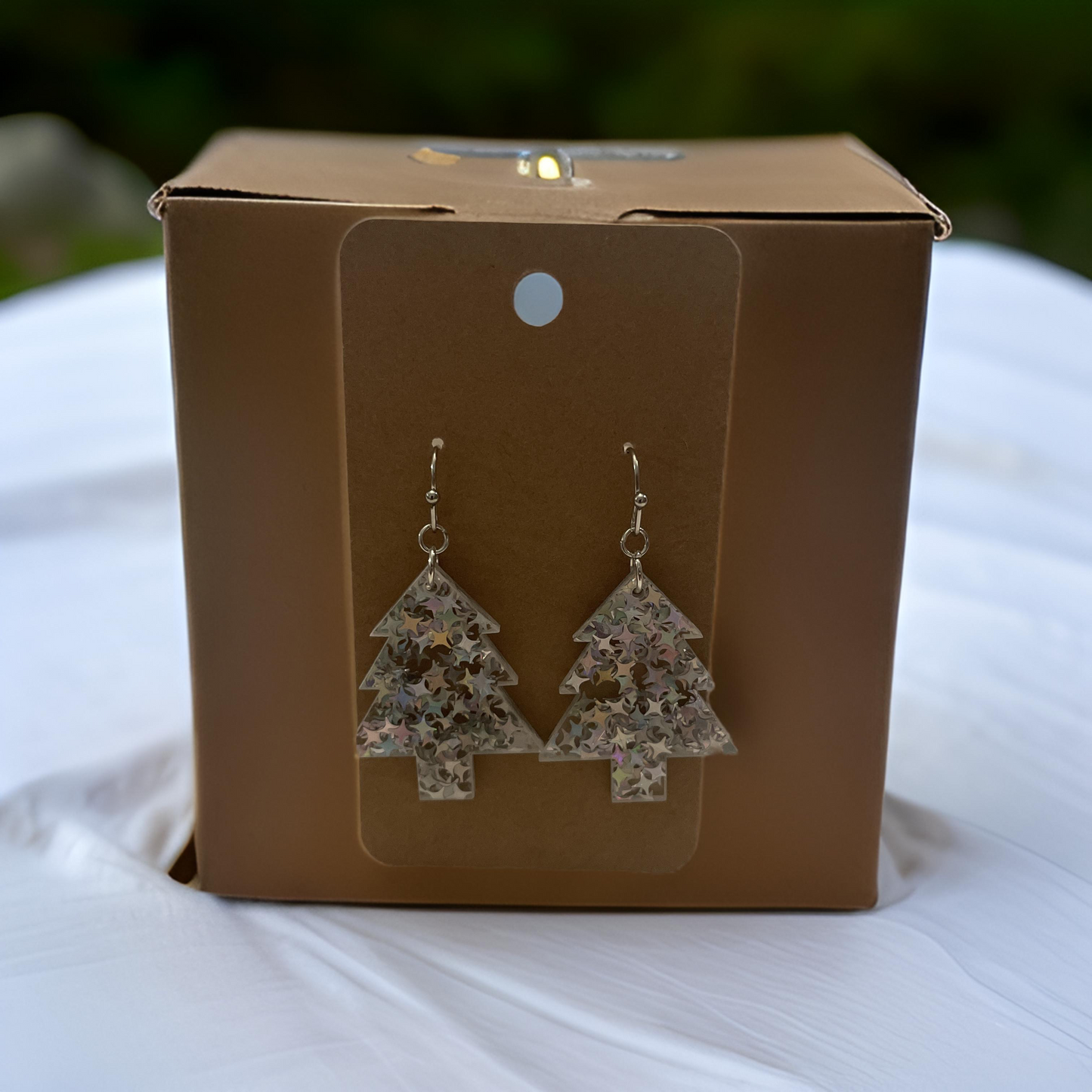 Silver Tree Earrings