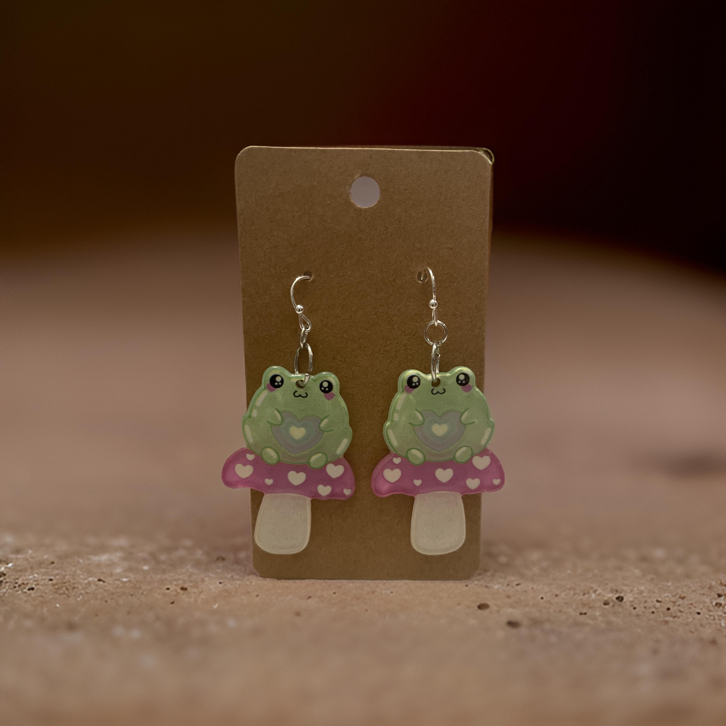 Kawaii Frog Earrings