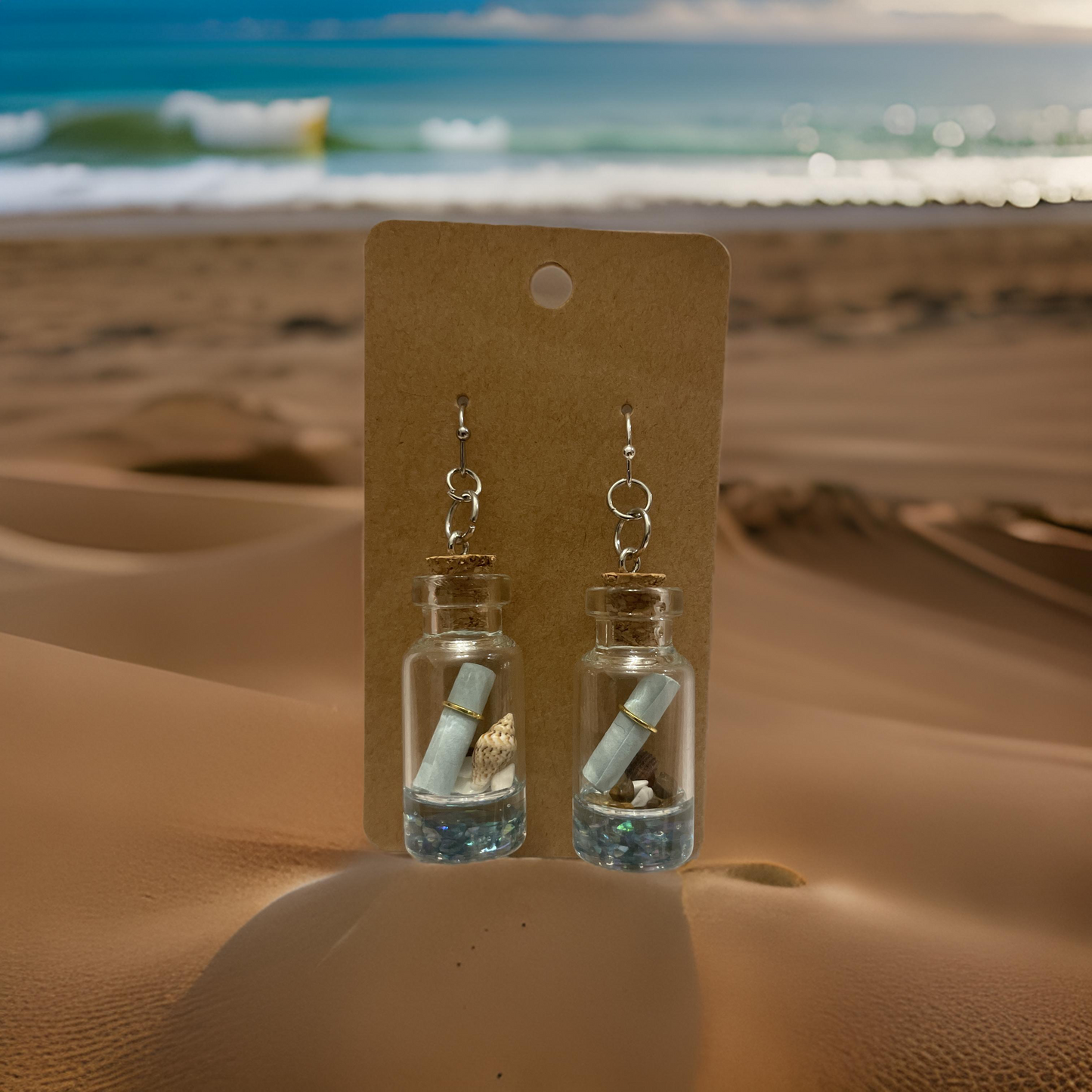 Message in a Bottle Earrings