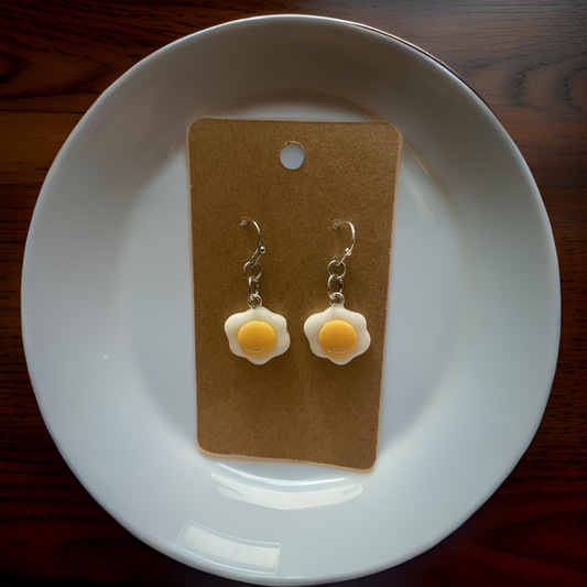 Fried Egg Earrings