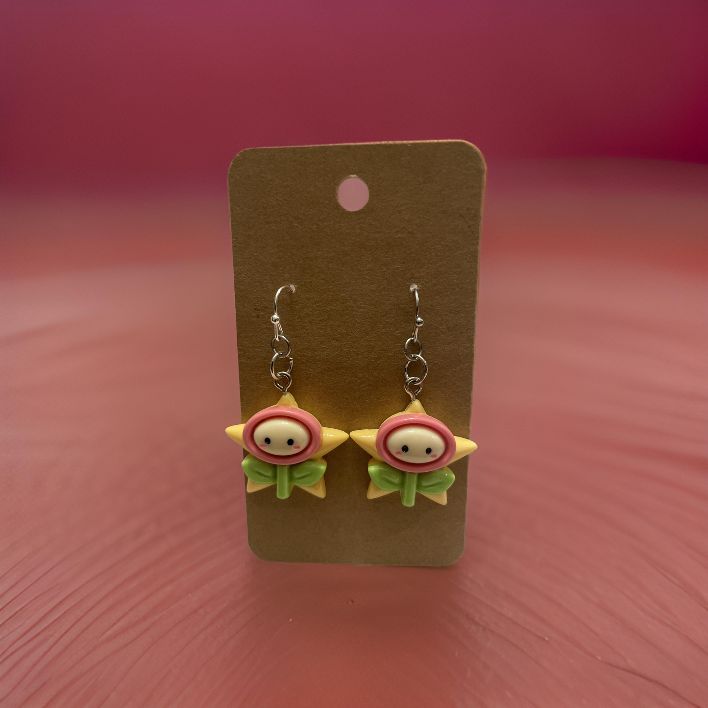 Mario Flower Earrings