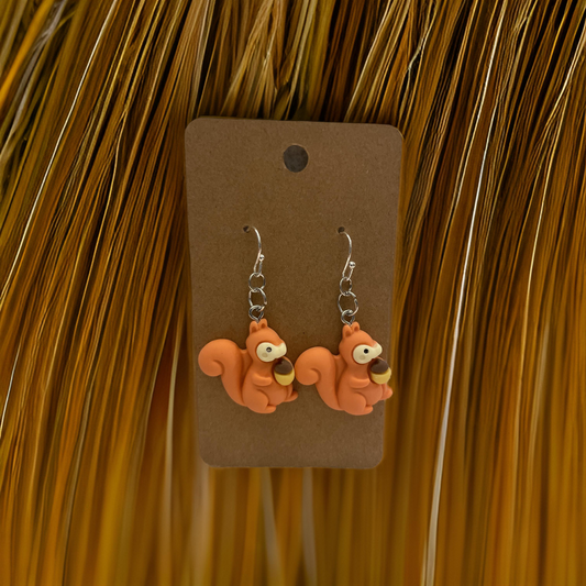 Nutty Squirrel Earrings