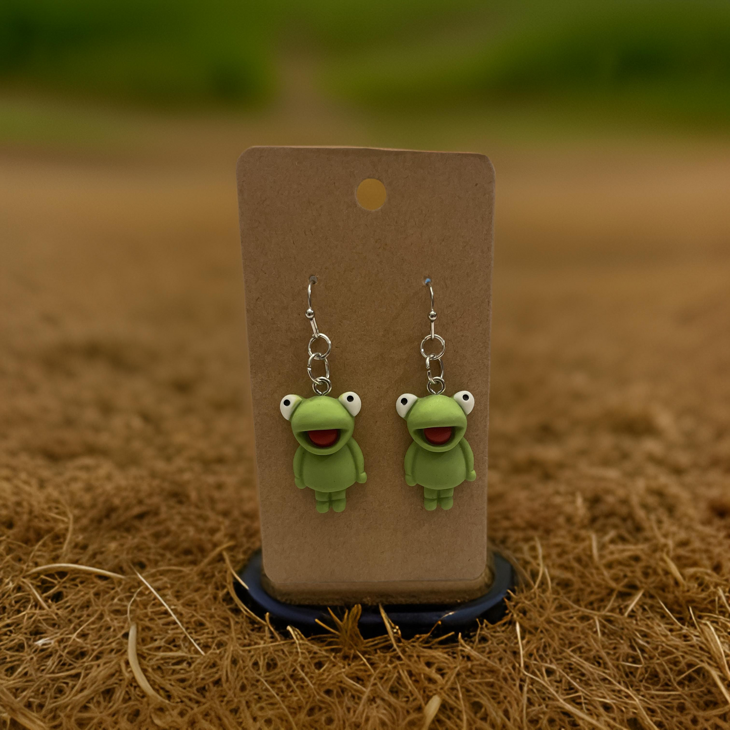 Silly Frog Earrings