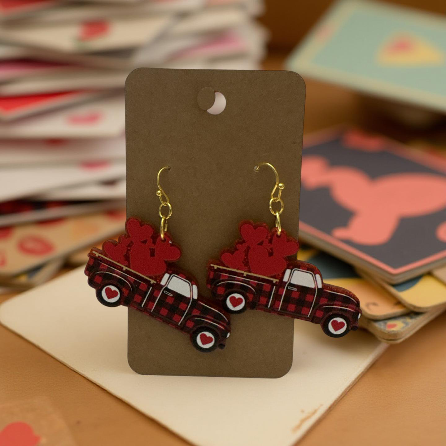 Truck Full Of Love Earrings