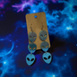 The Blue Alien Earrings