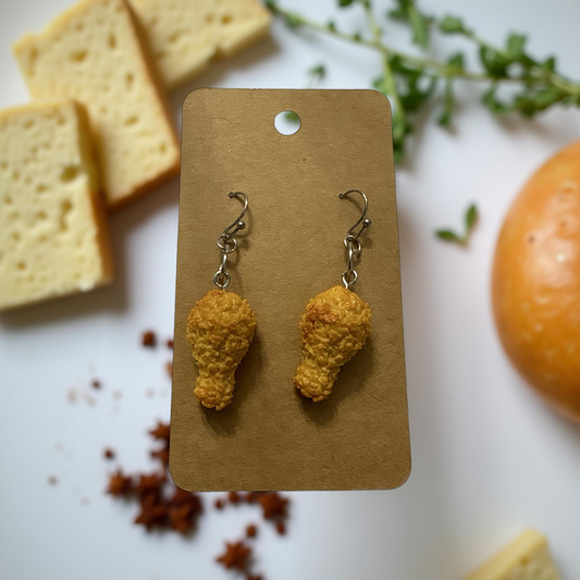 Fried Chicken Leg Earrings