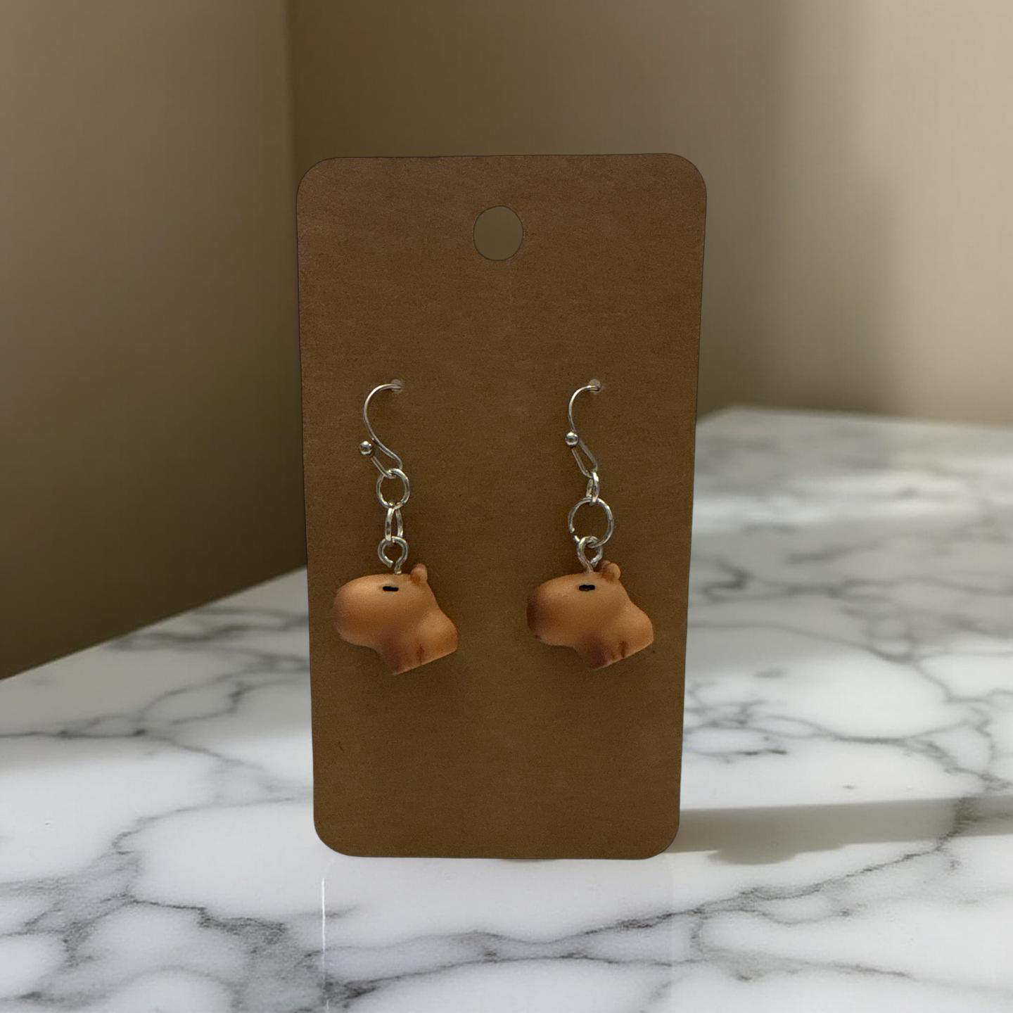 Little Capybara Love Earrings