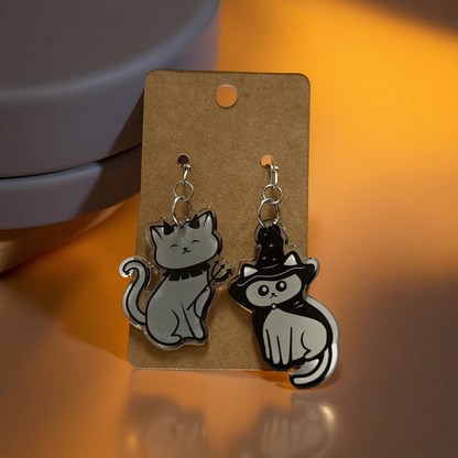 Spooky Time Cat Earrings