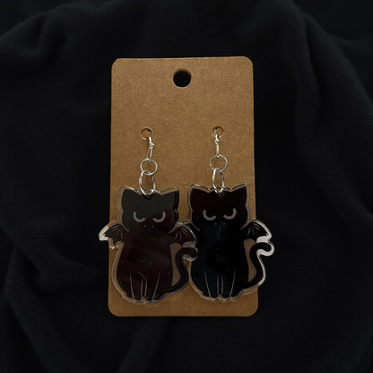 Spooky Time Cat Earrings