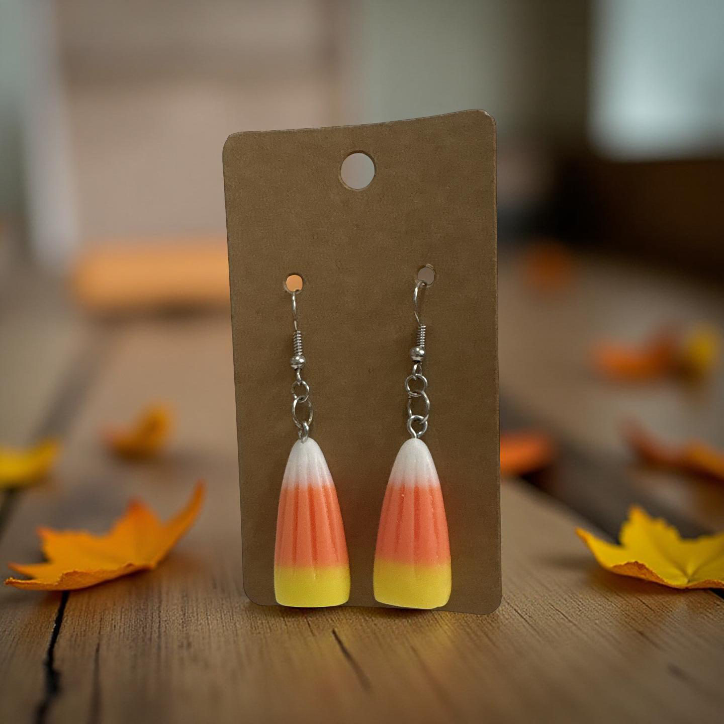 Candy corn earrings