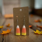 Candy corn earrings